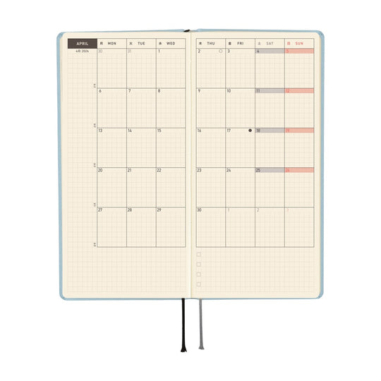 Hobonichi Weeks English Tall & Slim Paper Series- Sky