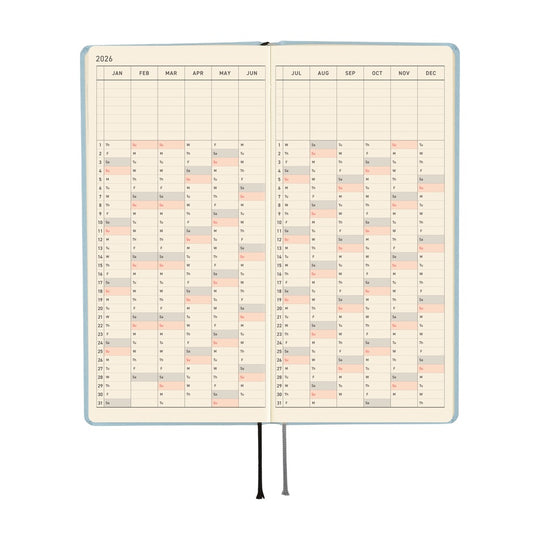 Hobonichi Weeks English Tall & Slim Paper Series- Sky
