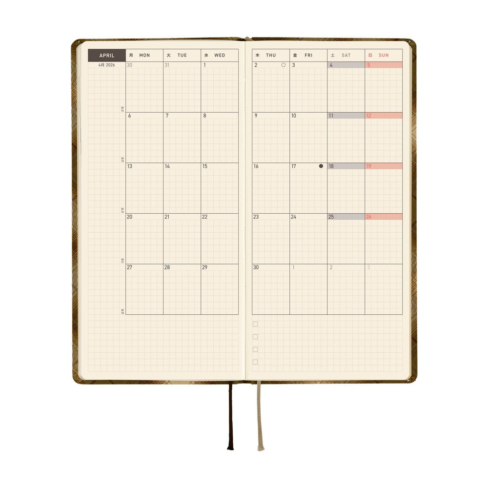 Hobonichi Weeks English Tall & Slim Shirt Fabric- Foggy Plaid