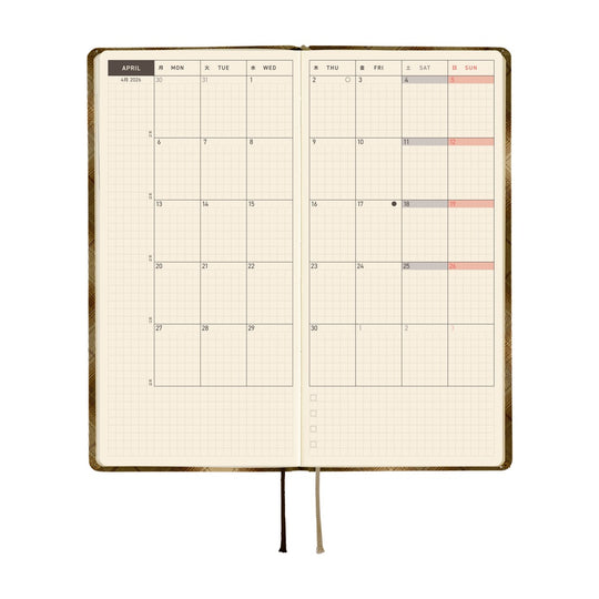 Hobonichi Weeks English Tall & Slim Shirt Fabric- Foggy Plaid