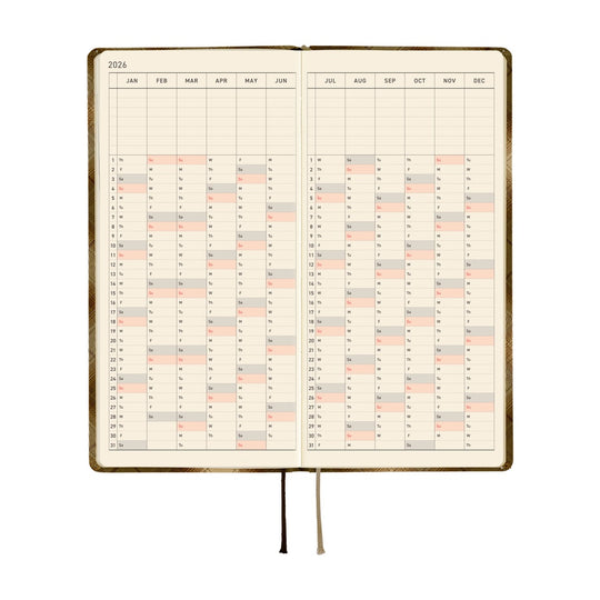 Hobonichi Weeks English Tall & Slim Shirt Fabric- Foggy Plaid