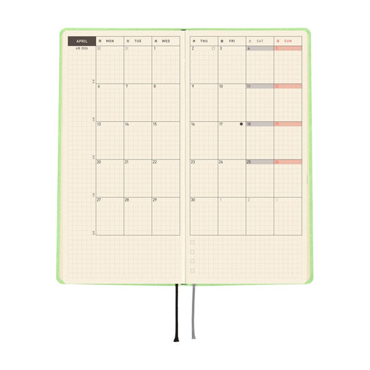 Hobonichi Weeks English Tall & Slim  Smooth- Melon Sorbet