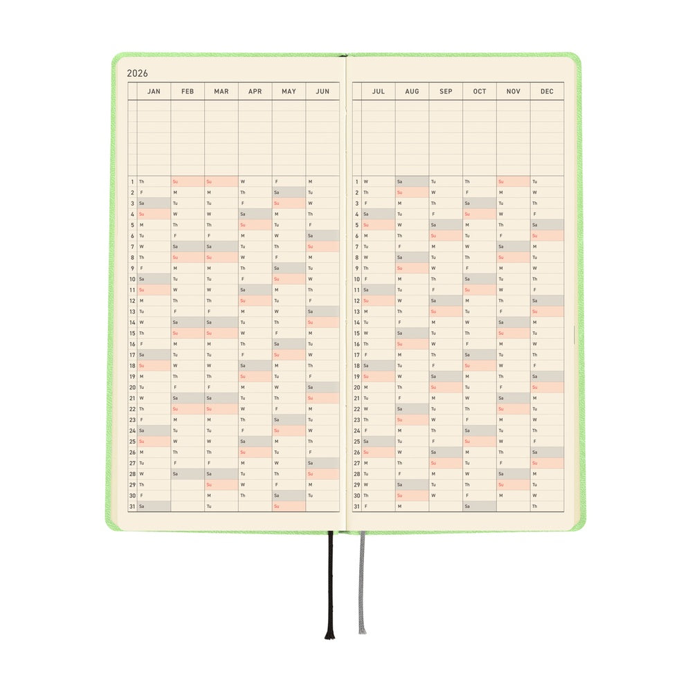 Hobonichi Weeks English Tall & Slim  Smooth- Melon Sorbet