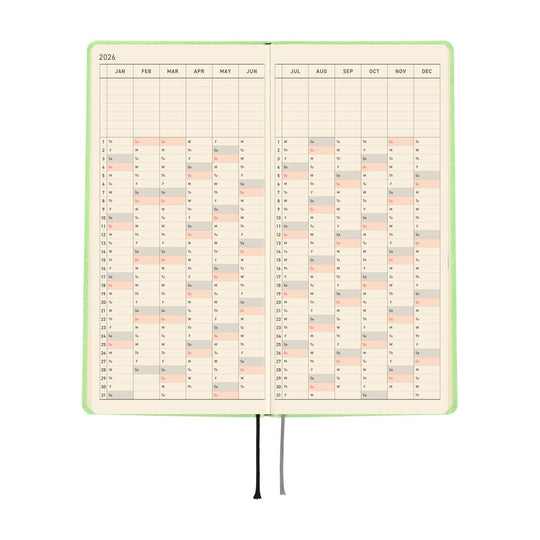 Hobonichi Weeks English Tall & Slim  Smooth- Melon Sorbet