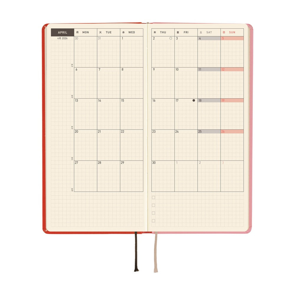 Hobonichi Weeks English Tall & Slim Tolight- A Bright Year