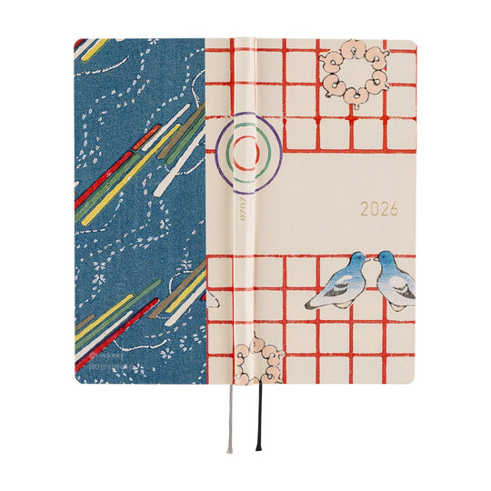 Hobonichi Weeks Tall &amp; Slim Unsodo Bijutsukai (Blue Pigeons)
