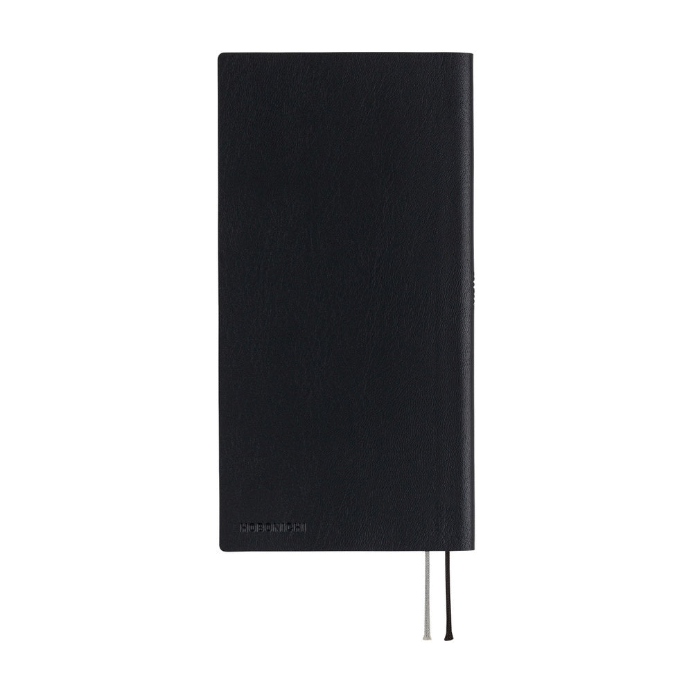 Hobonichi Weeks English Tall & Slim White Line- Black