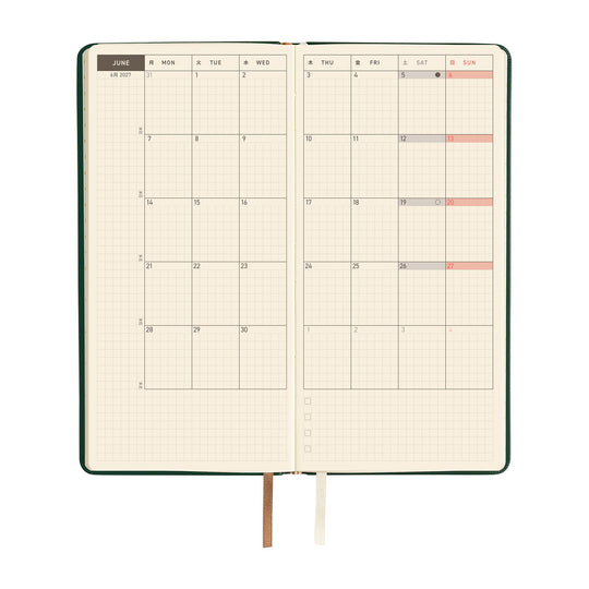 Hobonichi  |  Leather Forest Green