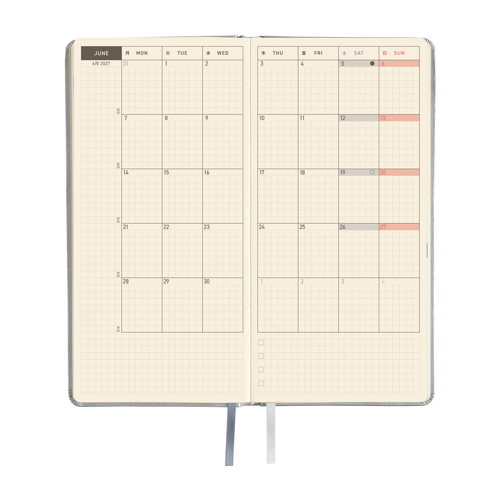 Hobonichi  |  Leather Noble Silver