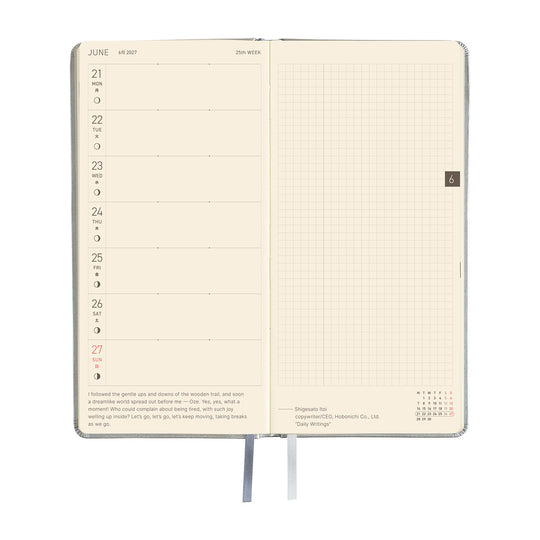 Hobonichi  |  Leather Noble Silver