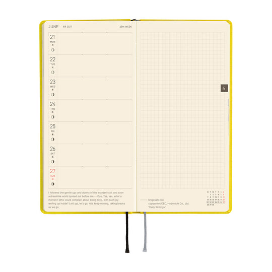 Hobonichi  |  Colours Canaria Yellow MEGA