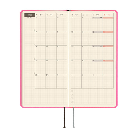 Hobonichi  |  Colours Pink Sapphire