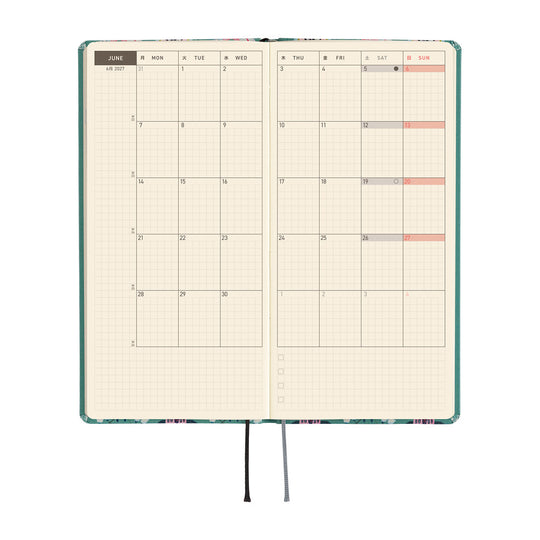 Hobonichi  |  Yumi Kitagishi White Cat Wallpaper Weeks