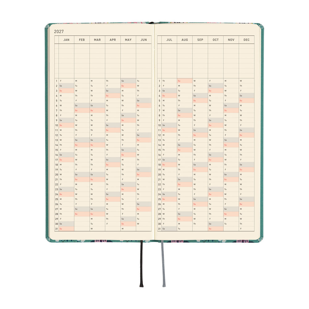 Hobonichi  |  Yumi Kitagishi White Cat Wallpaper Weeks
