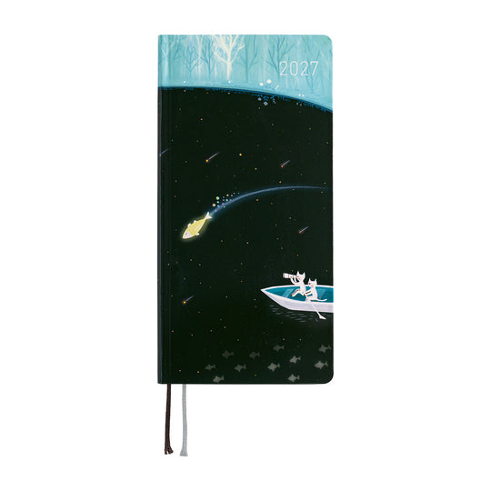 Hobonichi  | Hiroko Kubota Meteor Shower in the Light Blue Forest Weeks