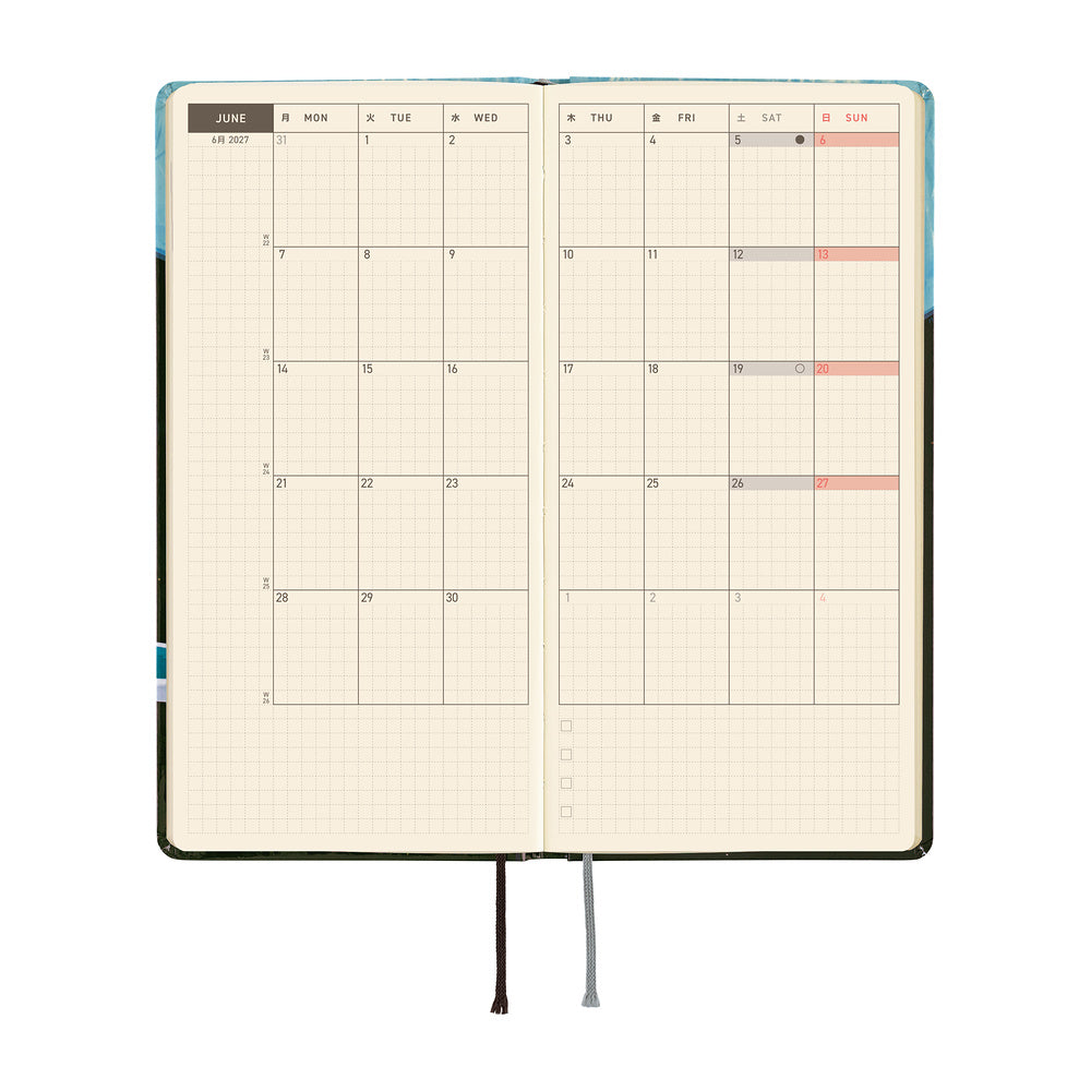 Hobonichi  | Hiroko Kubota Meteor Shower in the Light Blue Forest Weeks