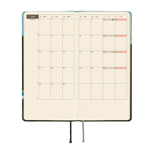 Hobonichi  | Hiroko Kubota Meteor Shower in the Light Blue Forest Weeks