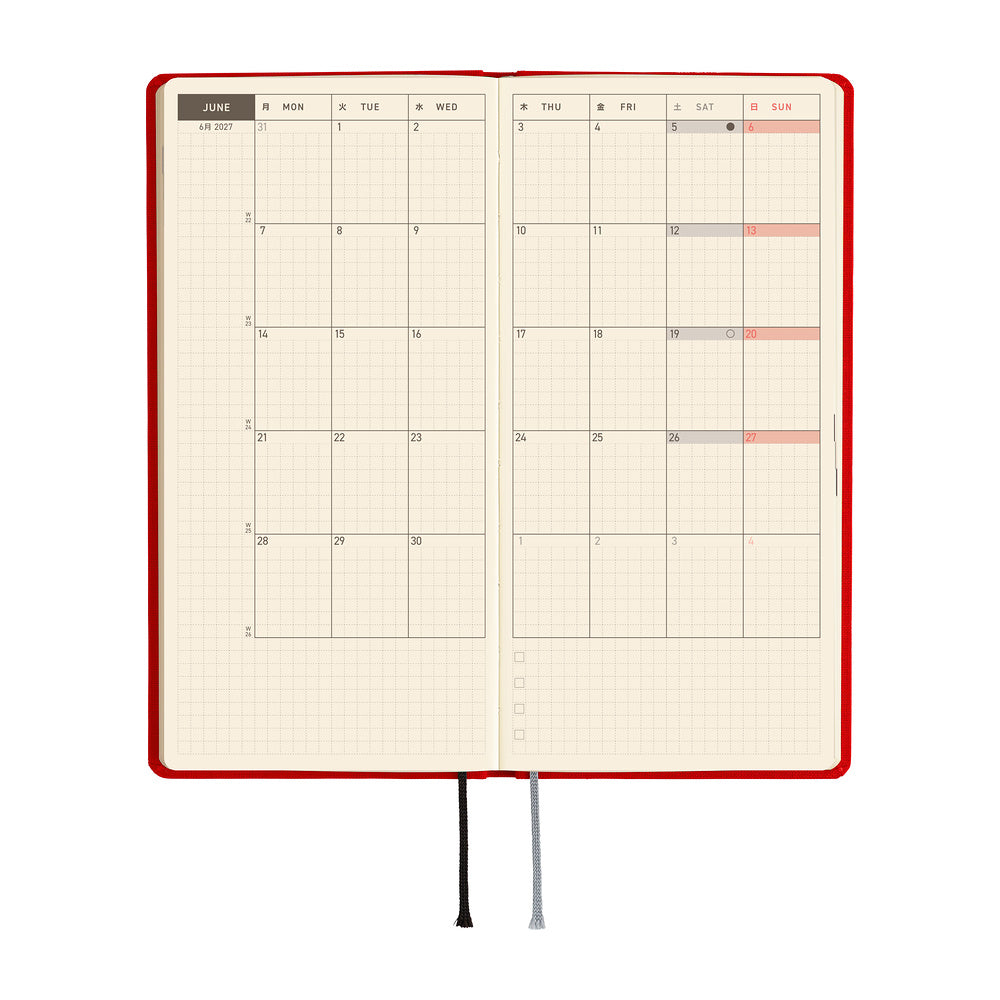 Hobonichi  |  Colours Poppy Red MEGA