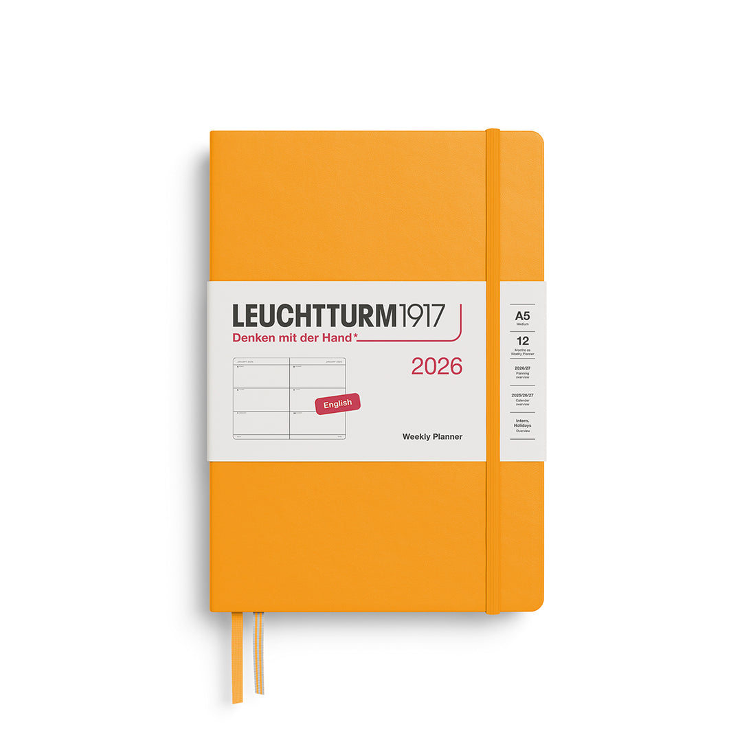 Leuchtturm1917 A5 Weekly Planner Medium 2026 - Rising Sun