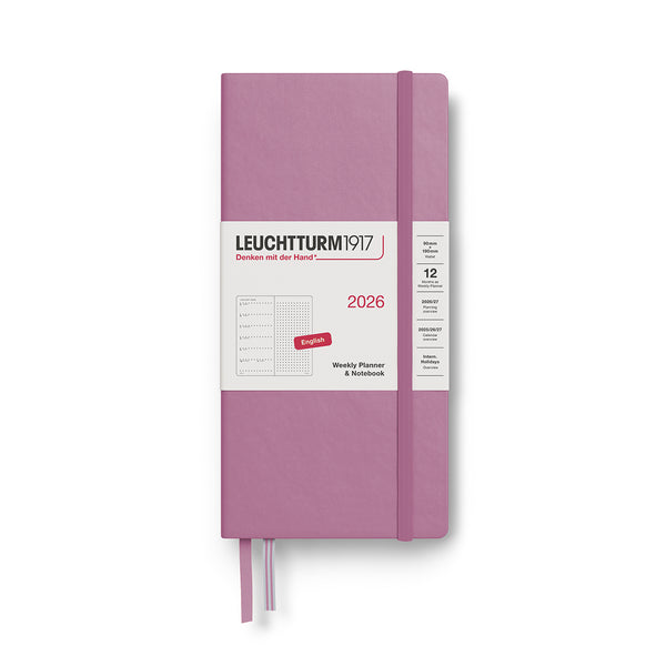 Leuchtturm1917 B6+/A6 Weekly Planner & Notebook Dotted Wallet 2026