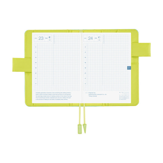 Hobonichi Techo A6 Original Cover- Aqua Lime