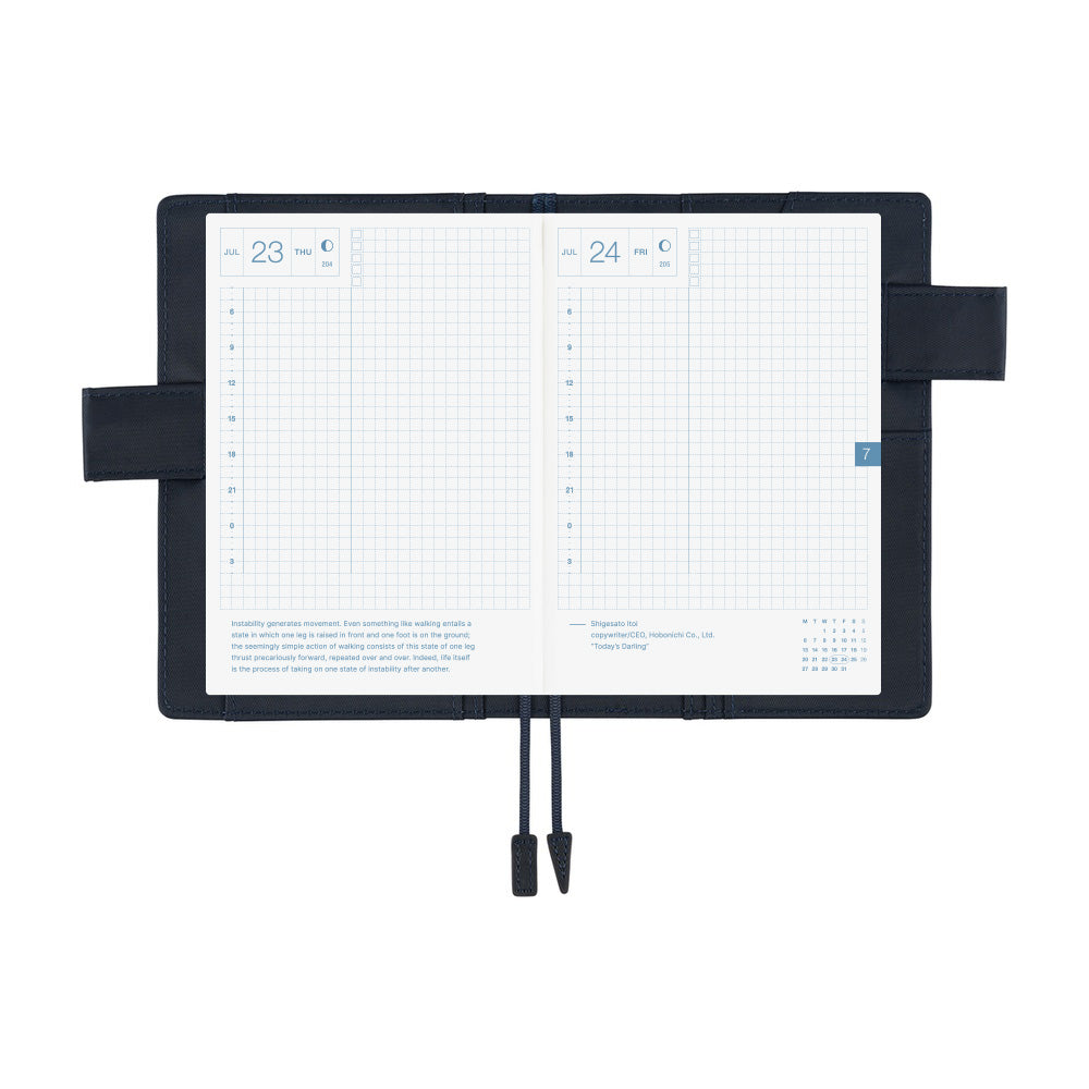 Hobonichi A6 Cover- Black x Clear