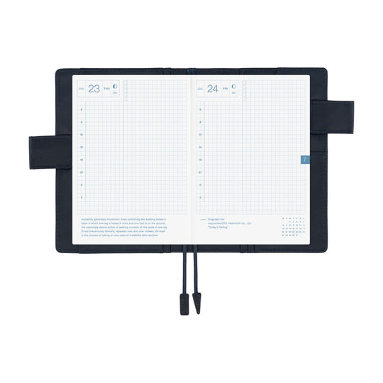 Hobonichi A6 Cover- Black x Clear