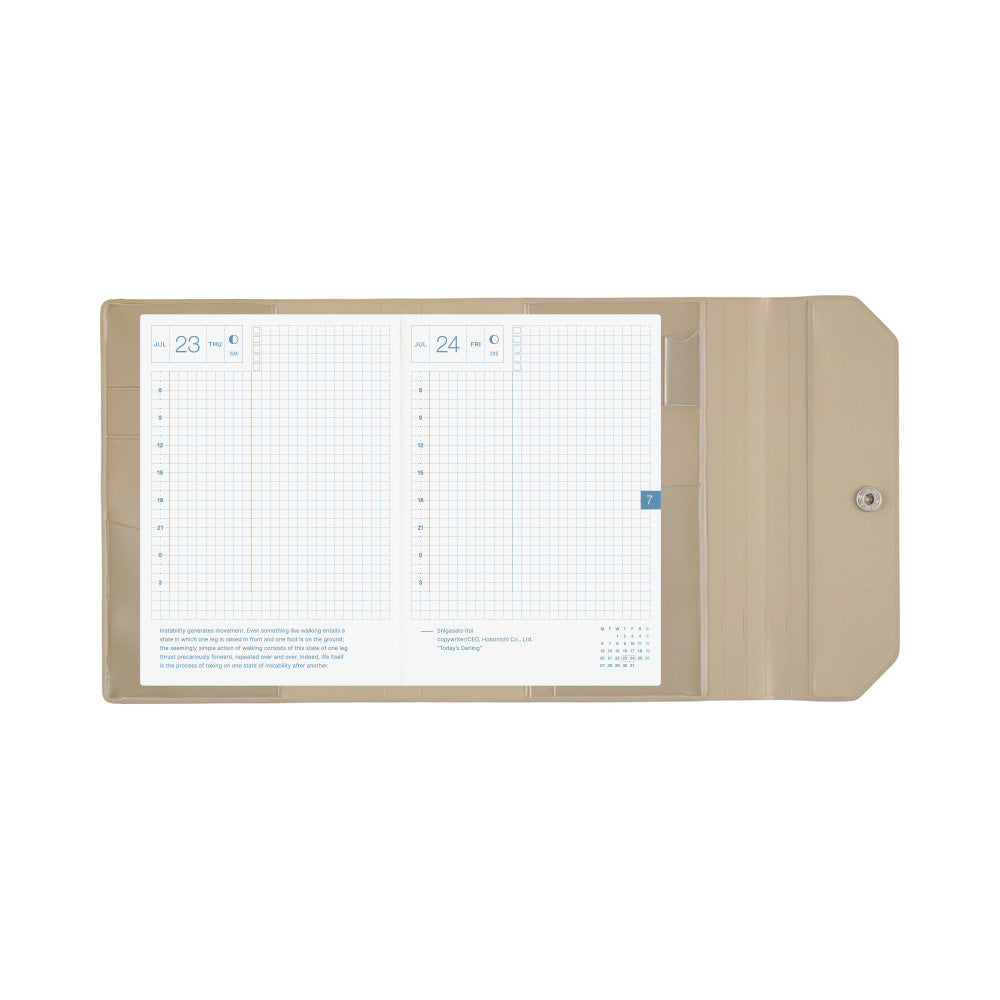 Hobonichi A6 Cover- Alettone Gray