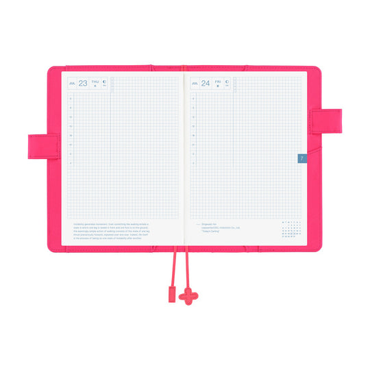 Hobonichi A5 Cover Makato Matsubayashi- Pink Flowers