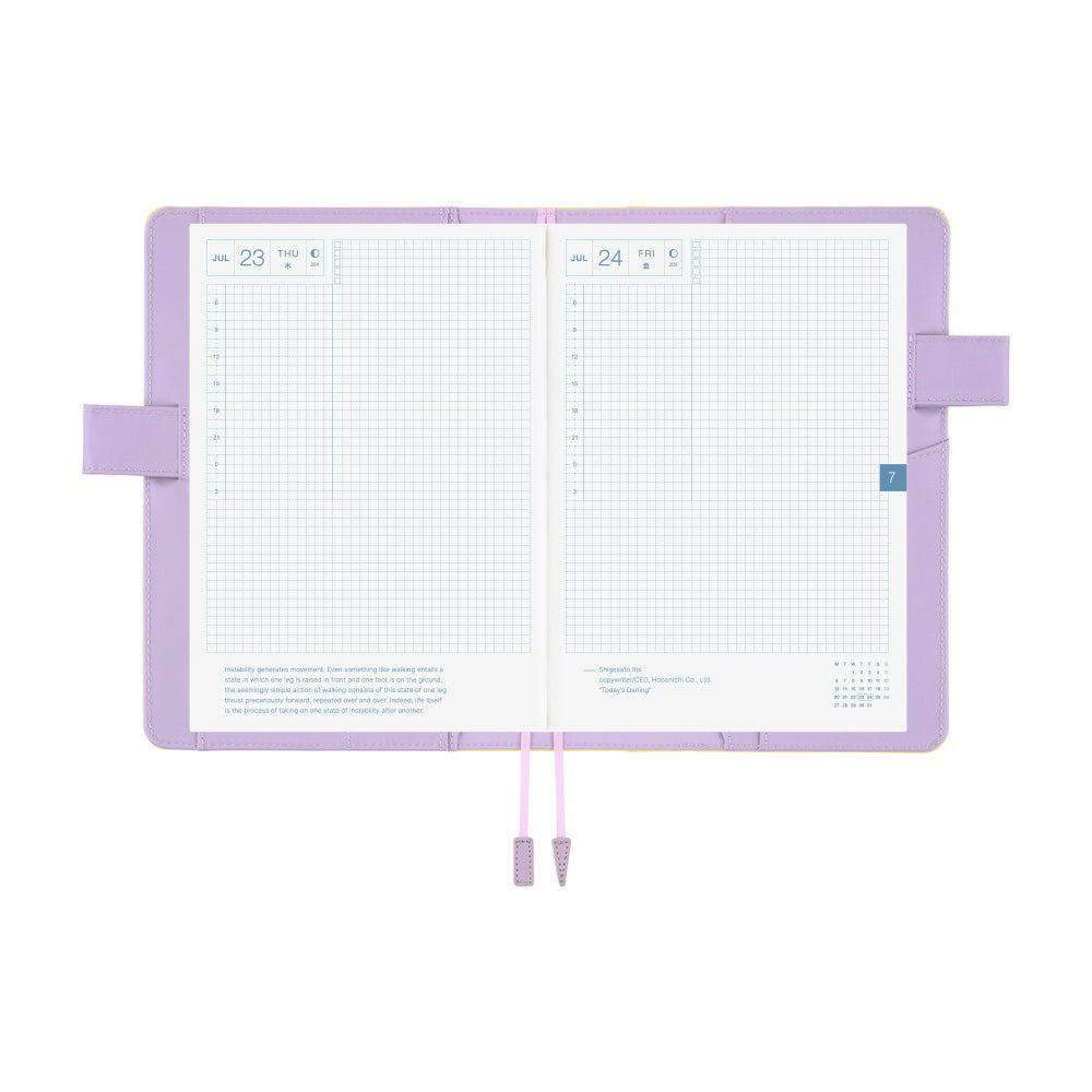 Hobonichi A5 Cover Colours- Honey Lilac