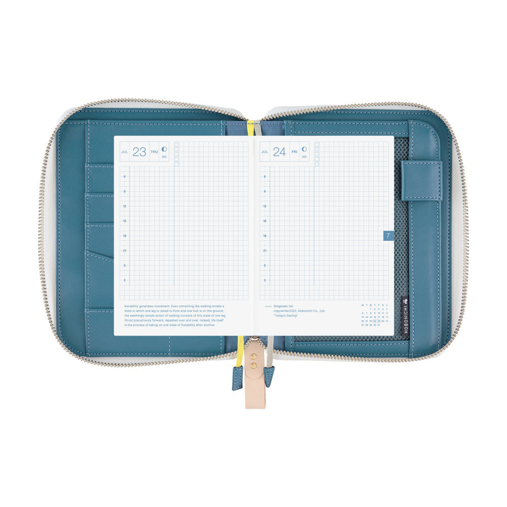 Hobonichi Techo A6 Original Cover Minä Perhonen- Aalto (Blue)