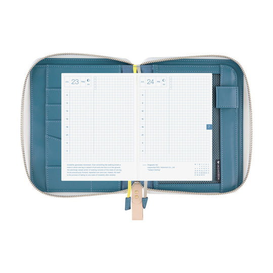 Hobonichi Techo A6 Original Cover Minä Perhonen- Aalto (Blue)