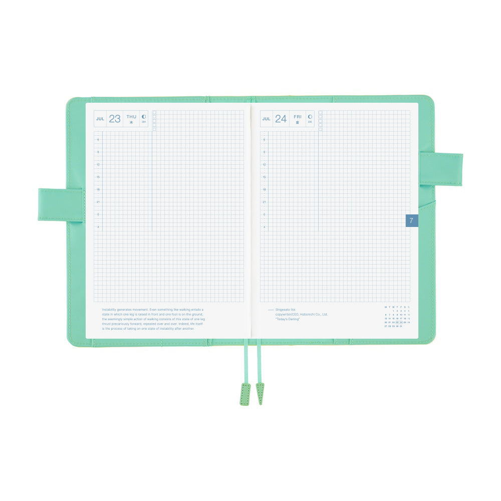 Hobonichi A5 Cover Colours- Chamomile Mint