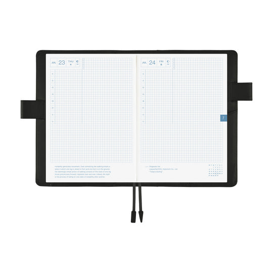 Hobonichi  | Leather Techo Cover TS Basic - Black