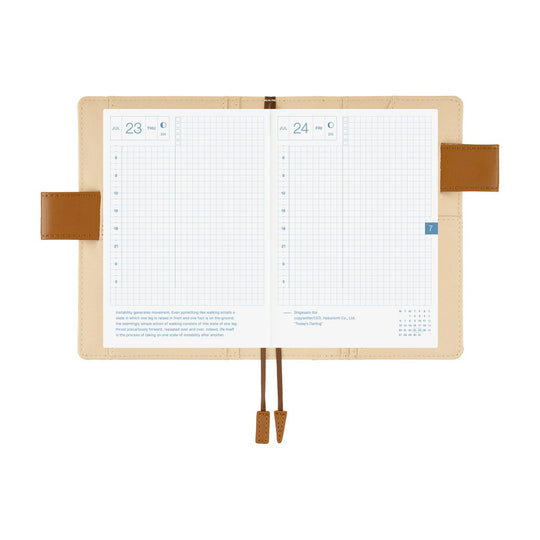 Hobonichi A6 Cover Shirt Fabric- Foggy Plaid
