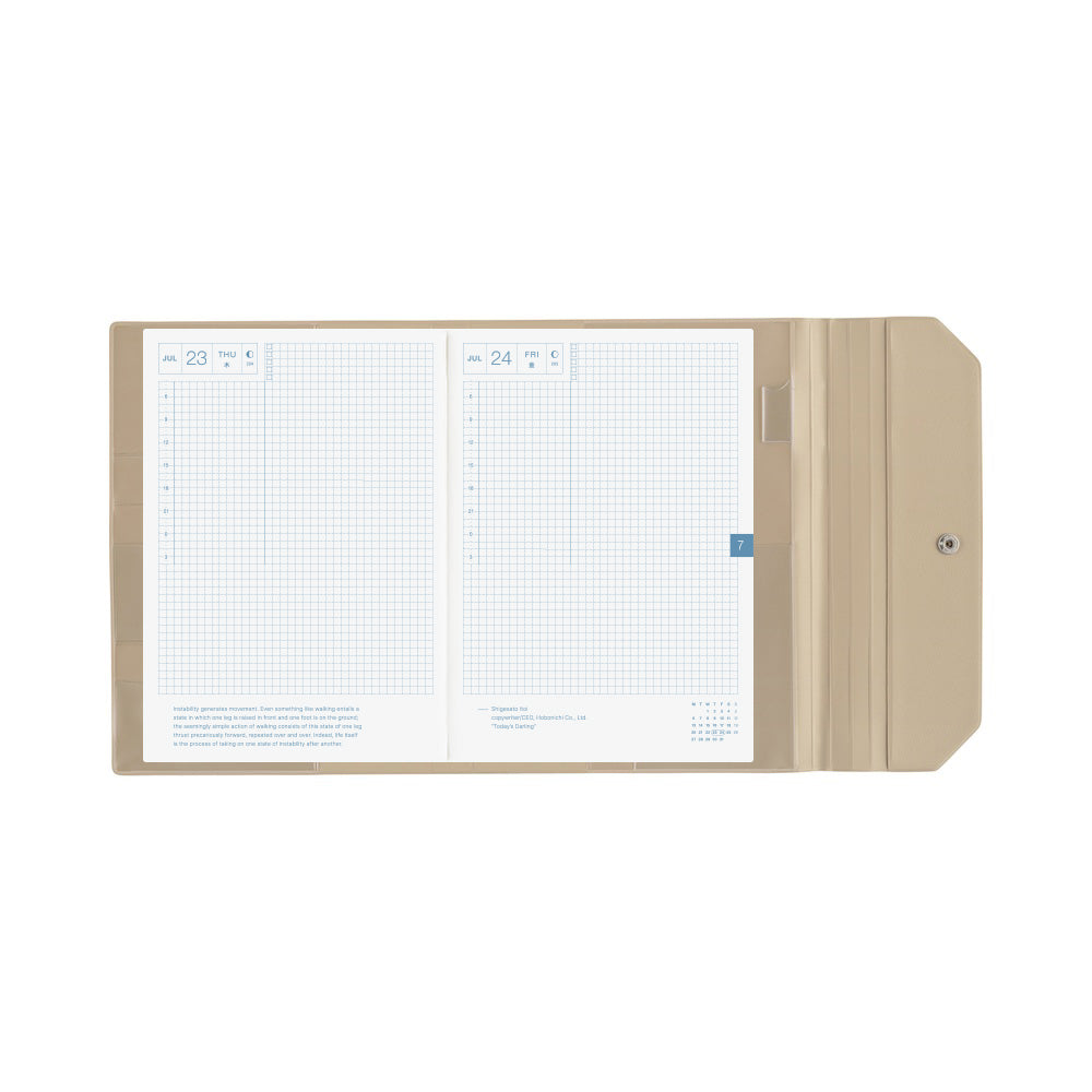Hobonichi A5 Cover Alettone- Grey
