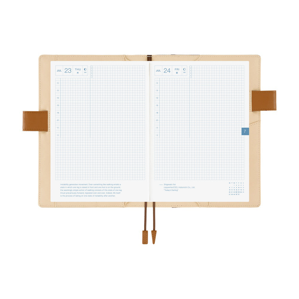 Hobonichi A5 Cover Shirt Fabric- Foggy Plaid