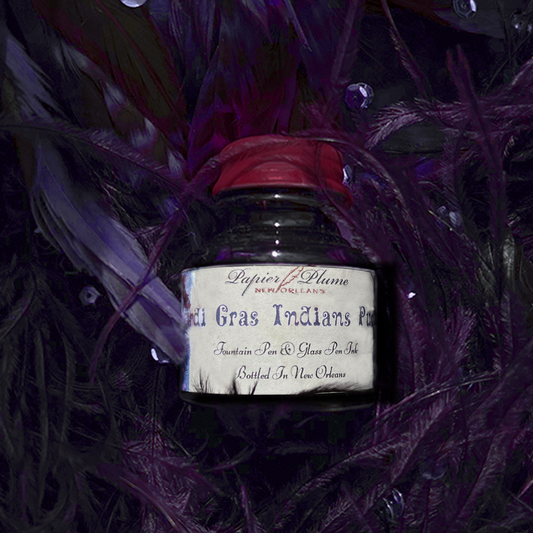 New Orleans Collection Special Edition Fountain Pen Inks: Mardi Gras Indian Purple