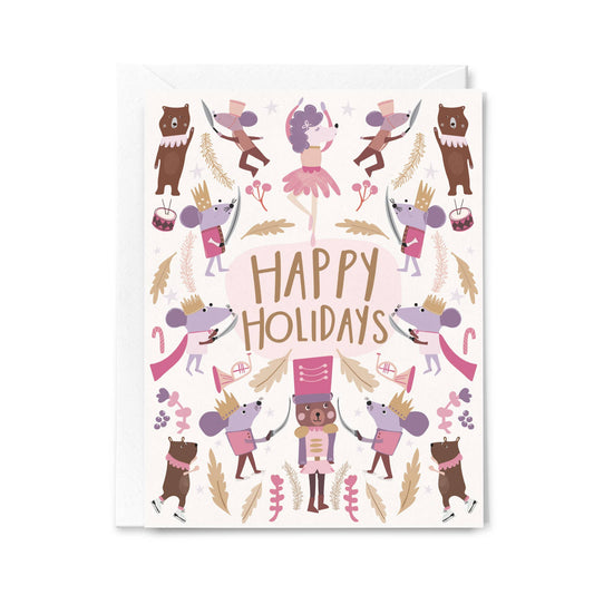 Happy Holidays Nutcracker Dreams Christmas Greeting Card
