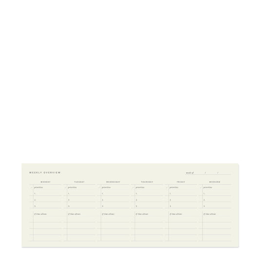 Weekly Keyboard Planner Deskpad